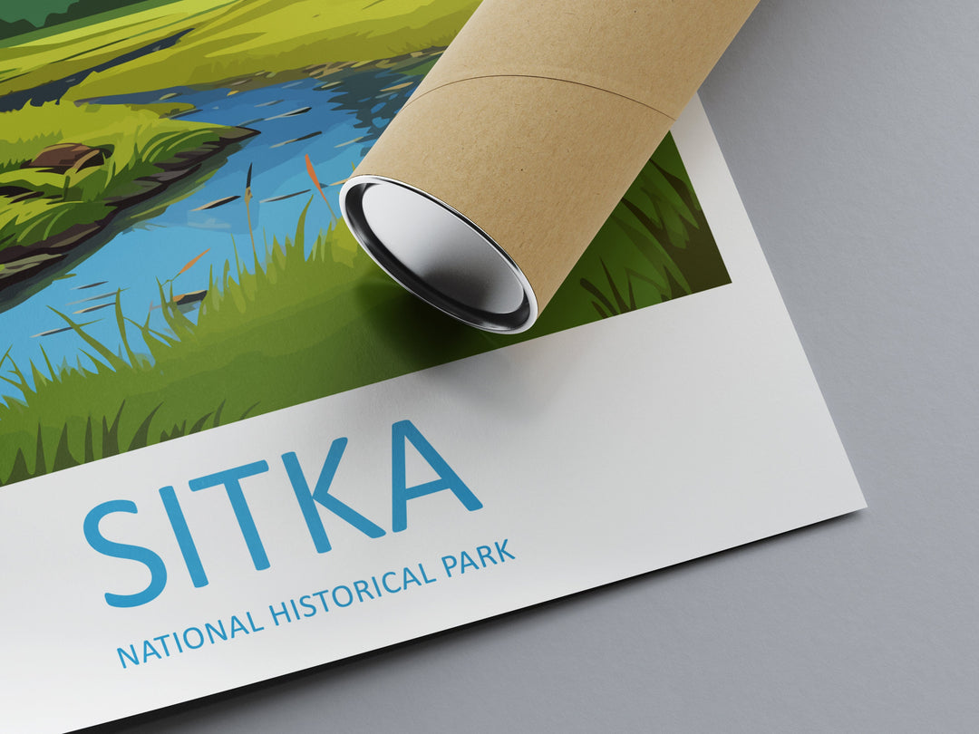 Sitka National Park Travel Print Wall Art Sitka Wall Hanging Home Décor Sitka Gift Art Lovers Alaska Art Lover Gift Sitka Park