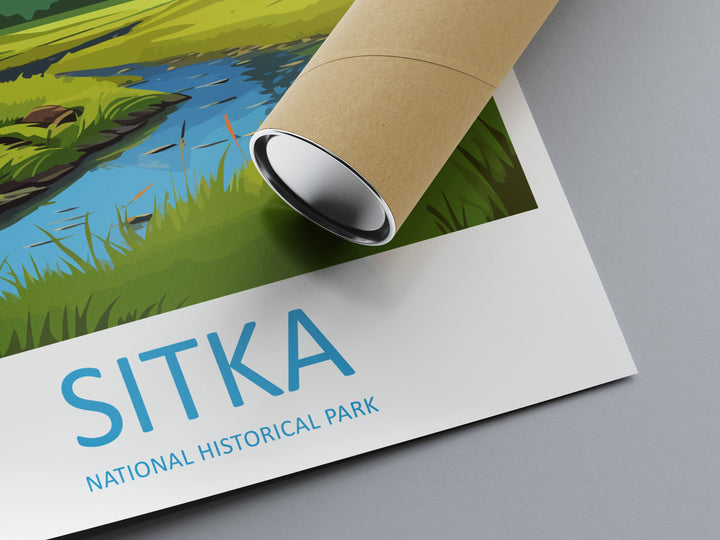 Sitka National Park Travel Print Wall Art Sitka Wall Hanging Home Décor Sitka Gift Art Lovers Alaska Art Lover Gift Sitka Park
