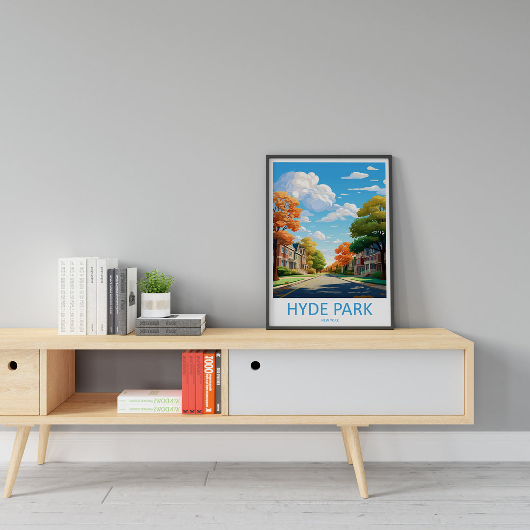 Hyde Park Travel Print Wall Art Hyde Park Wall Hanging Home Décor Hyde Park Gift Art Lovers New York State Art Gift Lover Print