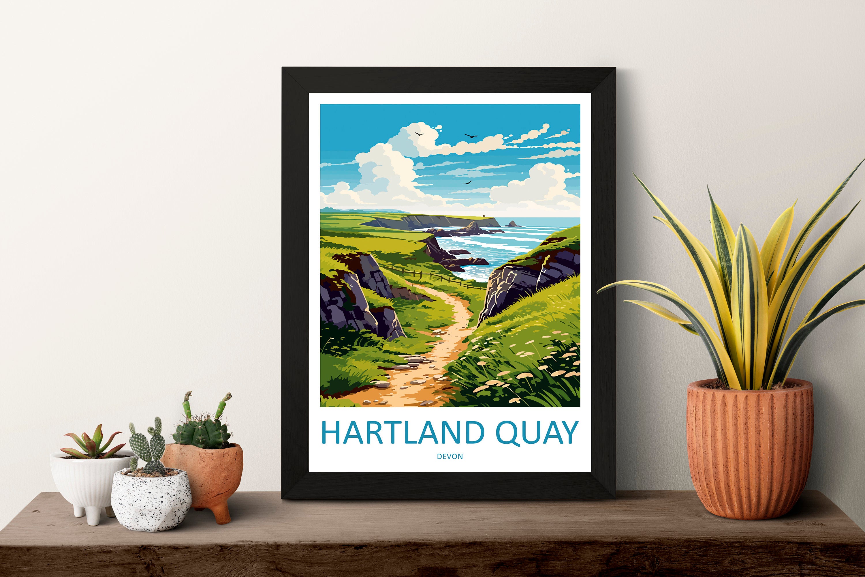 Hartland Quay Travel Print