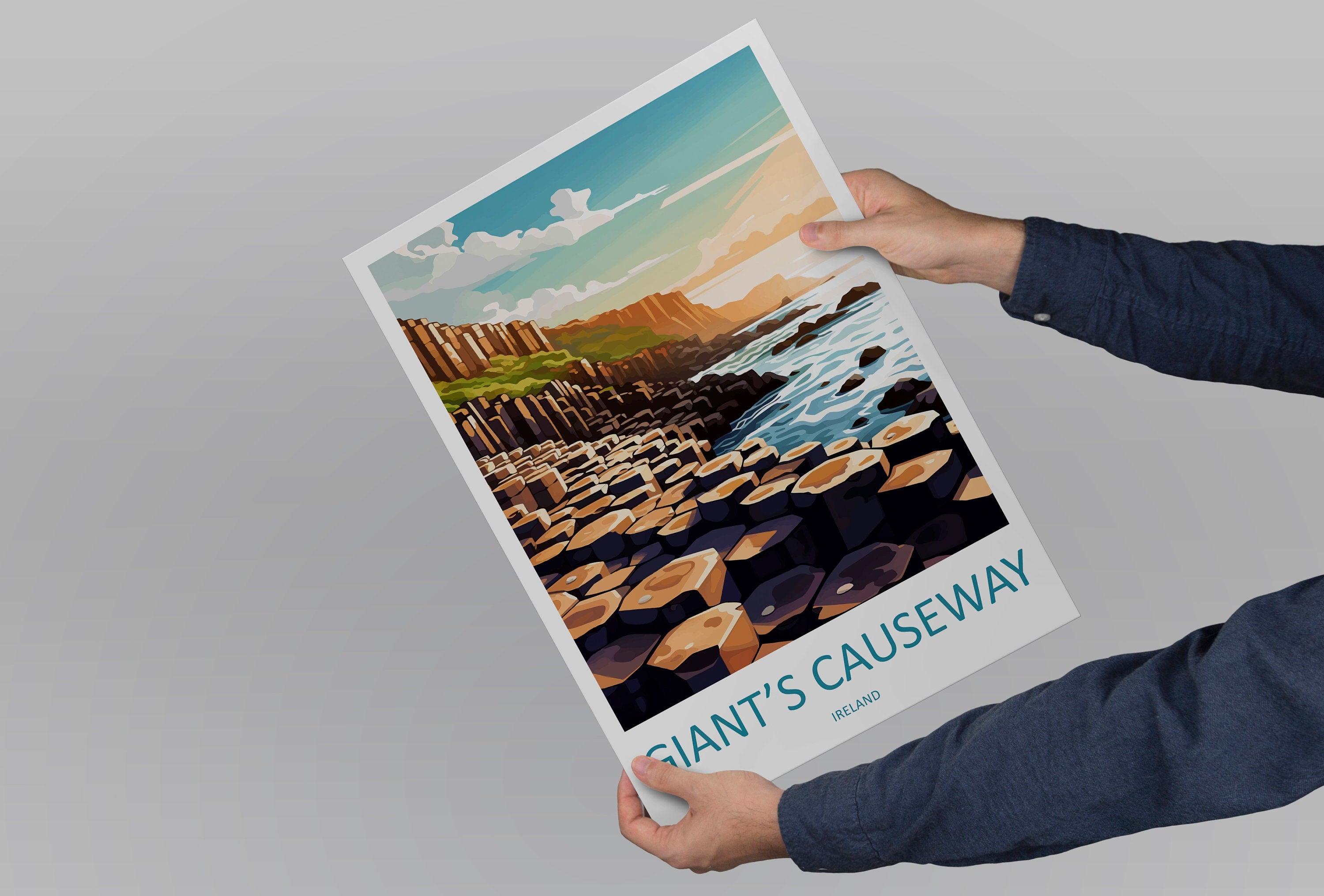 Giant's Causeway Print Giant's Causeway Home Décor Landscape Print Giant's Causeway