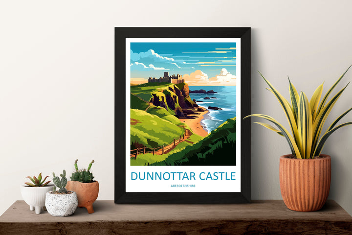 Dunnottar Castle Travel Print Wall Art Dunnottar Castle Wall Hanging Home Décor Dunnottar Castle Gift Art Lovers England Art Lover