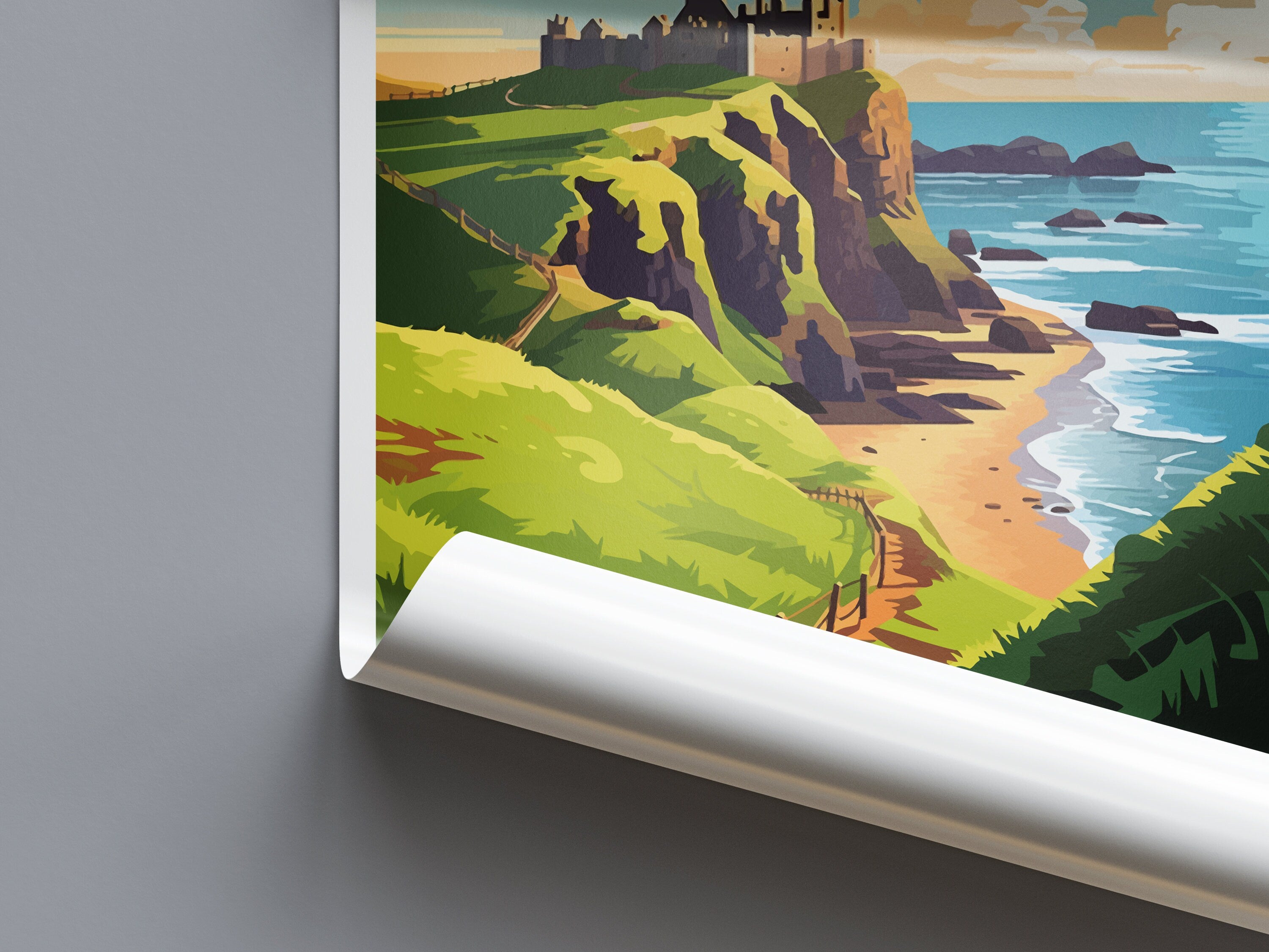 Dunnottar Castle Travel Print