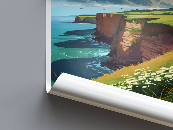 Berry Head Travel Print Wall Art Berry Head Wall Hanging Home Decor Berry Head Gift Art Lovers Wall Art Devon Travel Art