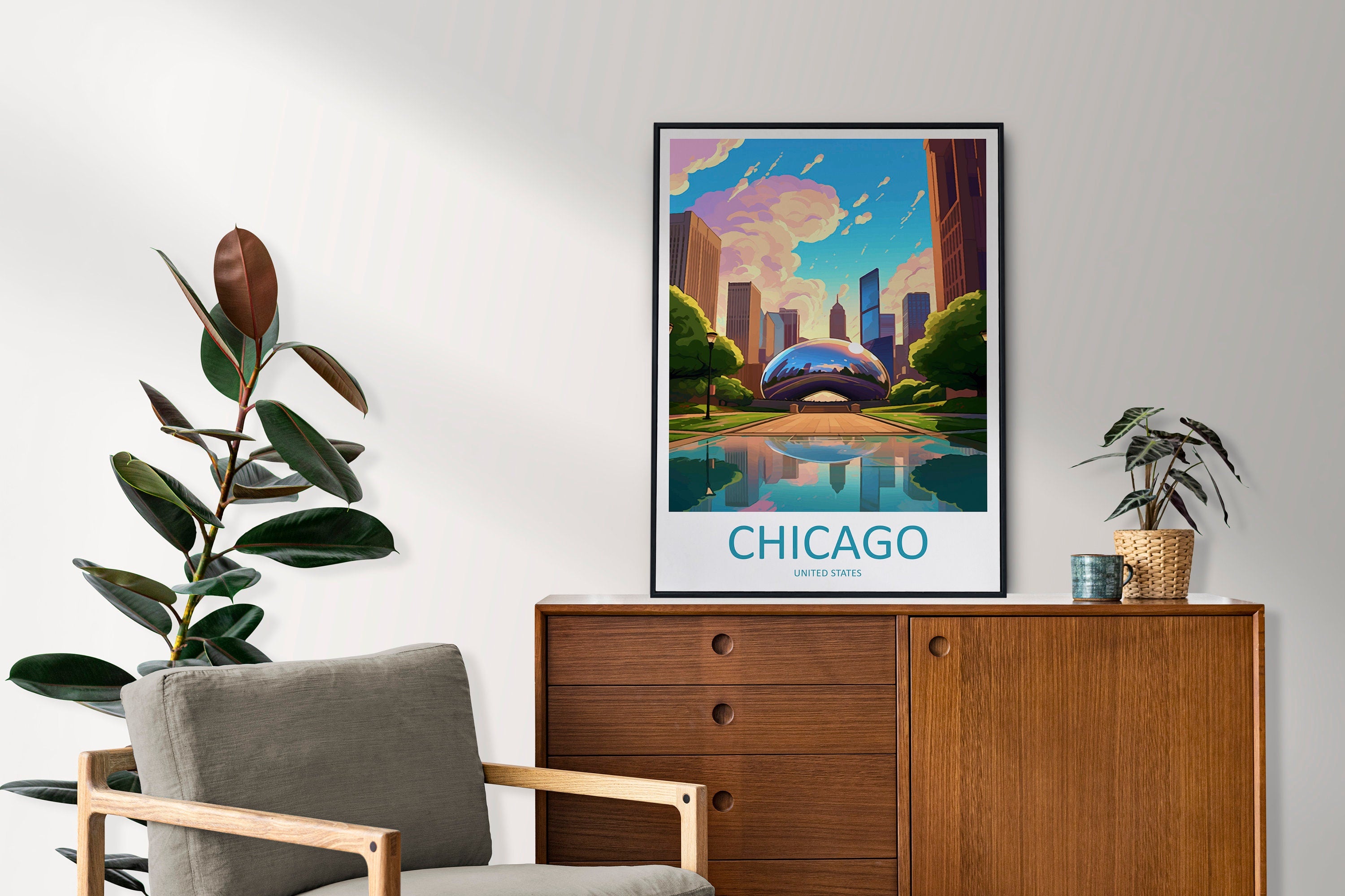 Chicago Travel Print