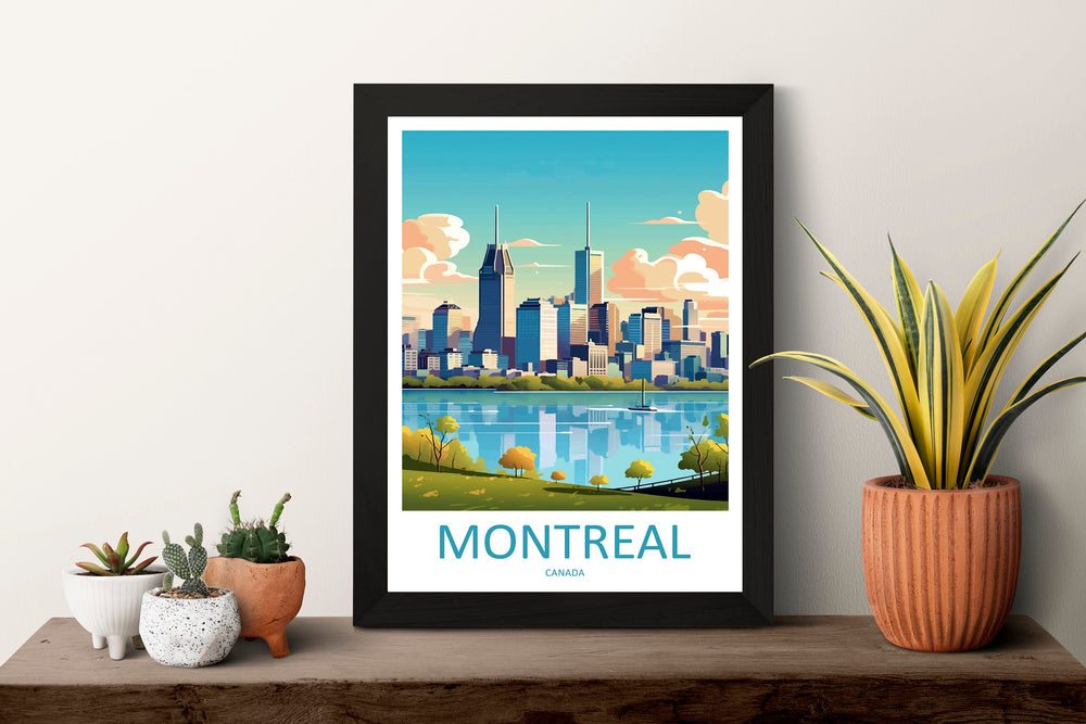 Montreal Travel Print Wall Art Montreal Wall Hanging Home Décor MontrealGift Art Lovers Canada Art Lover Gift Montreal City Gift