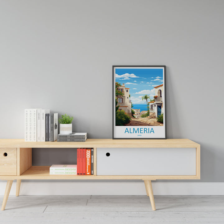 Almería Travel Print Wall Art Almería Wall Hanging Home Décor Almería Gift Art Lovers Spain Art Gift Almería Travel Poster art