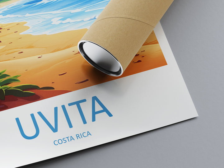 Uvita Travel Print Wall Art Uvita Wall Hanging Home Décor Uvita Gift Art Lovers Wall Art Costa Rica Wall Art Uvita Travel Print