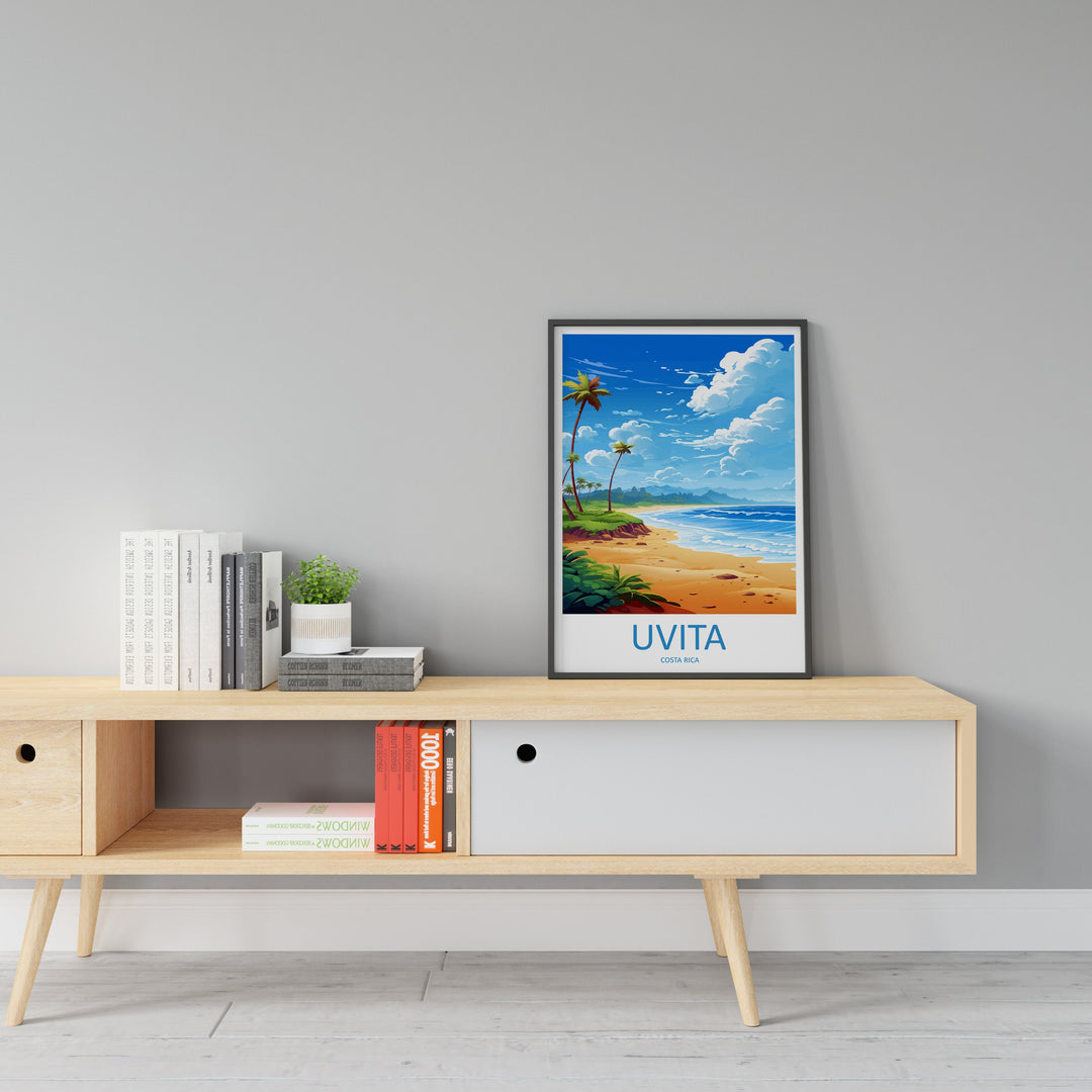Uvita Travel Print Wall Art Uvita Wall Hanging Home Décor Uvita Gift Art Lovers Wall Art Costa Rica Wall Art Uvita Travel Print