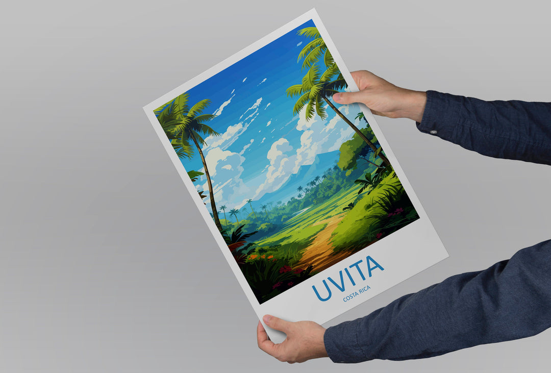Uvita Travel Print Wall Art Uvita Wall Hanging Home Décor Uvita Gift Art Lovers Wall Art Costa Rica Wall Art Uvita Travel Print