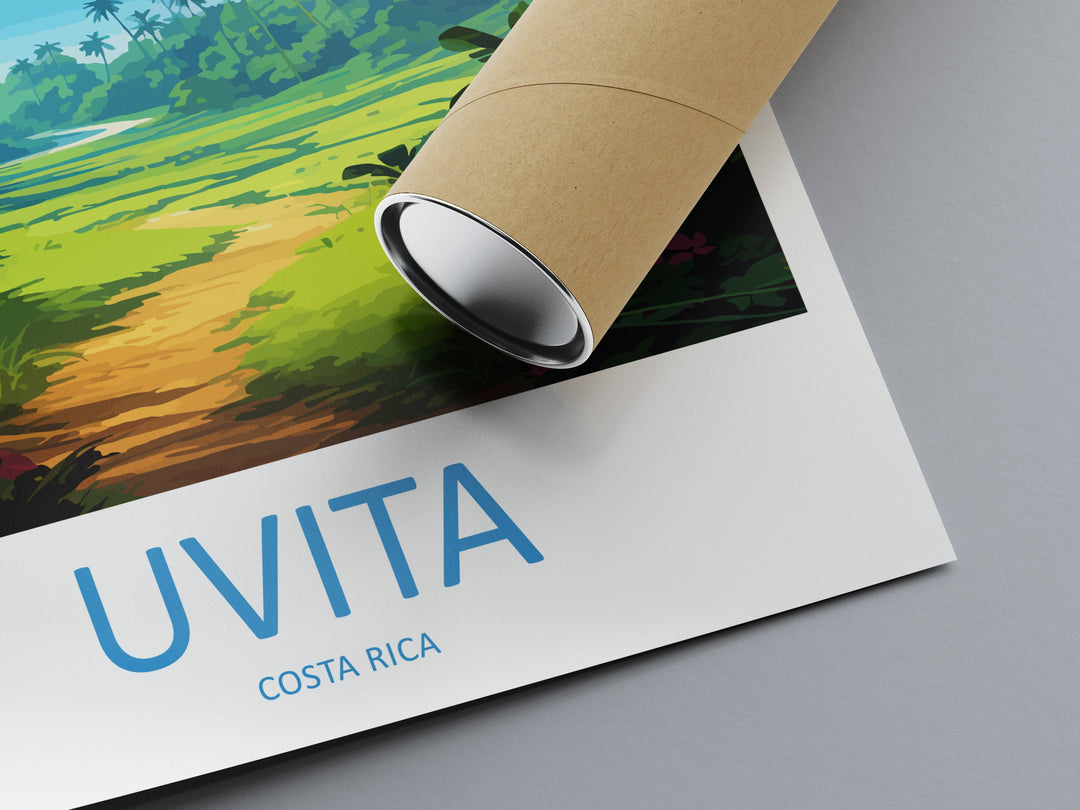 Uvita Travel Print Wall Art Uvita Wall Hanging Home Décor Uvita Gift Art Lovers Wall Art Costa Rica Wall Art Uvita Travel Print