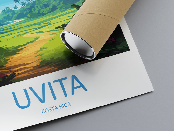 Uvita Travel Print Wall Art Uvita Wall Hanging Home Décor Uvita Gift Art Lovers Wall Art Costa Rica Wall Art Uvita Travel Print