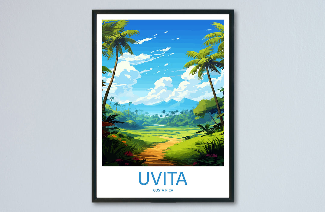 Uvita Travel Print Wall Art Uvita Wall Hanging Home Décor Uvita Gift Art Lovers Wall Art Costa Rica Wall Art Uvita Travel Print