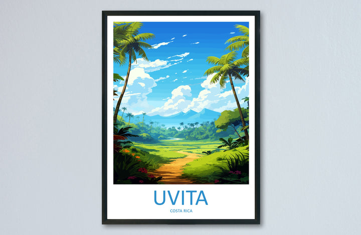 Uvita Travel Print Wall Art Uvita Wall Hanging Home Décor Uvita Gift Art Lovers Wall Art Costa Rica Wall Art Uvita Travel Print