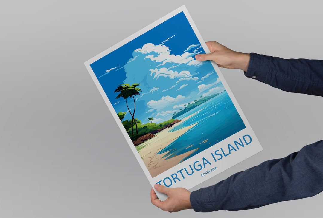 Tortuga Island Travel Print Wall Art Tortuga Island Wall Hanging Home Décor Tortuga Island Gift Art Lovers Wall Art Costa Rica Wall Art