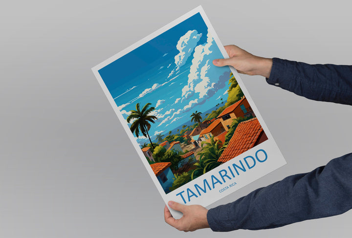 Tamarindo Travel Print Wall Art Tamarindo Wall Hanging Home Décor Tamarindo Gift Art Lovers Wall Art Costa Rica Wall Art
