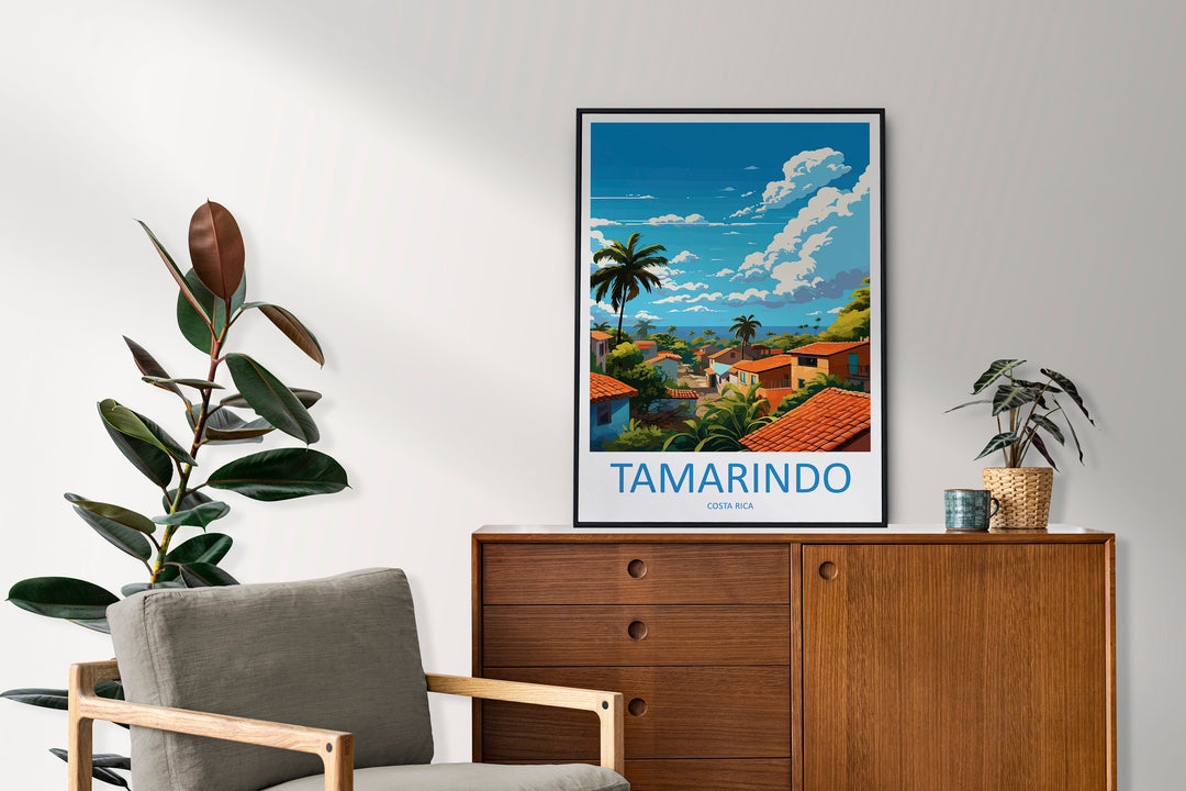 Tamarindo Travel Print Wall Art Tamarindo Wall Hanging Home Décor Tamarindo Gift Art Lovers Wall Art Costa Rica Wall Art