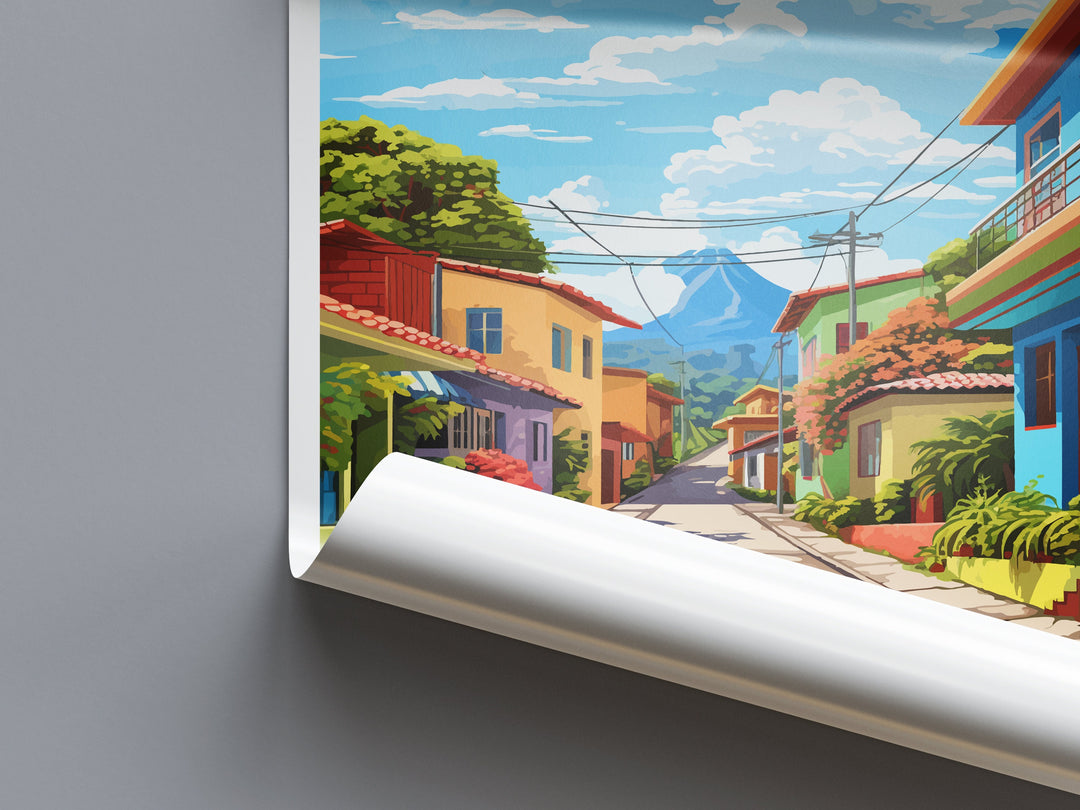San Jose Travel Print Wall Art San Jose Wall Hanging Home Décor San Jose Gift Art Lovers Wall Art Costa Rica Wall Art
