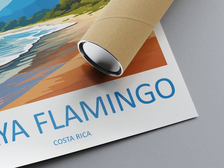 Playa Flamingo Travel Print Wall Art Playa Flamingo Wall Hanging Home Décor Playa Flamingo Gift Art Lovers Wall Art Costa Rica Wall Art