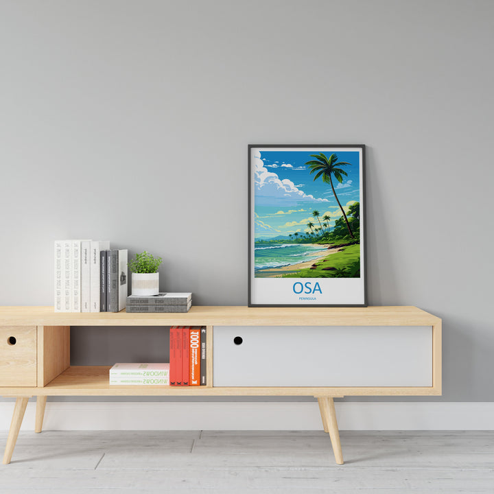 Osa Peninsula Travel Print Wall Art Osa Peninsula Wall Hanging Home Décor Osa Peninsula Gift Art Lovers Wall Art Costa Rica Wall Art