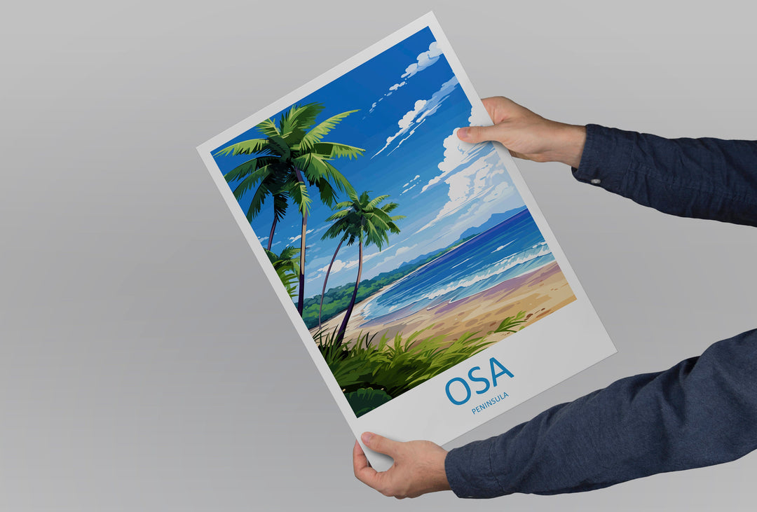 Osa Peninsula Travel Print Wall Art Osa Peninsula Wall Hanging Home Décor Osa Peninsula Gift Art Lovers Wall Art Costa Rica Wall Art