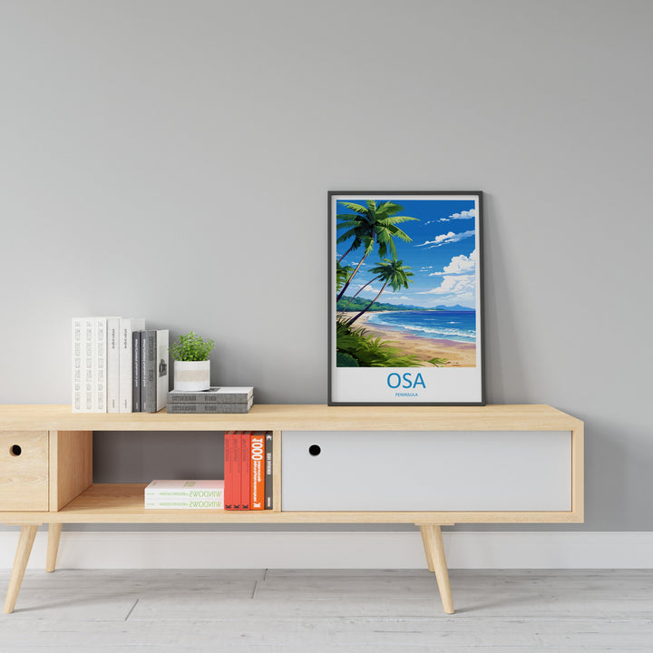 Osa Peninsula Travel Print Wall Art Osa Peninsula Wall Hanging Home Décor Osa Peninsula Gift Art Lovers Wall Art Costa Rica Wall Art
