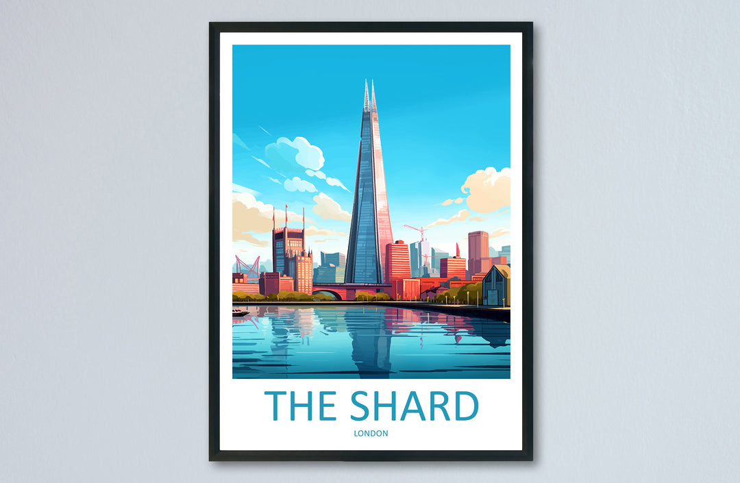 The Shard Travel Print Wall Art The Shard Wall Hanging Home Décor The Shard Gift Art Lovers London England Art Lover Gift
