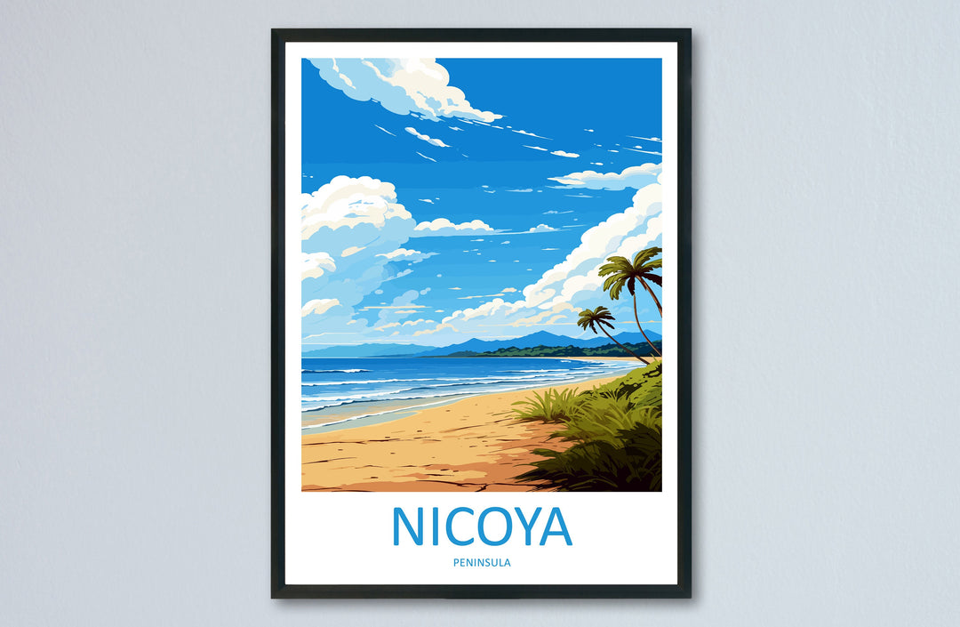 Nicoya Peninsula Travel Print Wall Art Nicoya Peninsula Wall Hanging Home Décor Nicoya Peninsula Gift Art Lovers Wall Art Costa Rica Art