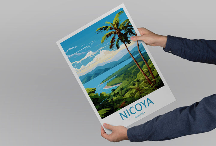 Nicoya Peninsula Travel Print Wall Art Nicoya Peninsula Wall Hanging Home Décor Nicoya Peninsula Gift Art Lovers Wall Art Costa Rica Art