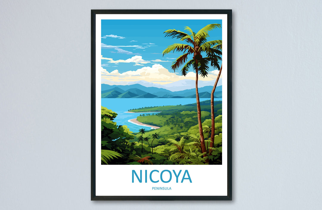 Nicoya Peninsula Travel Print Wall Art Nicoya Peninsula Wall Hanging Home Décor Nicoya Peninsula Gift Art Lovers Wall Art Costa Rica Art