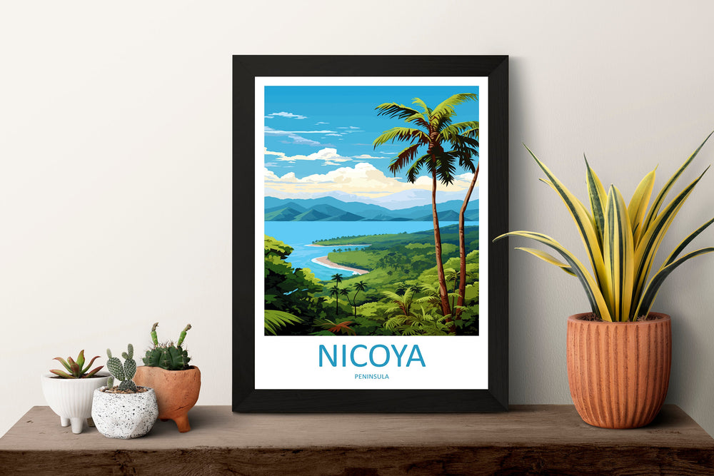 Nicoya Peninsula Travel Print Wall Art Nicoya Peninsula Wall Hanging Home Décor Nicoya Peninsula Gift Art Lovers Wall Art Costa Rica Art