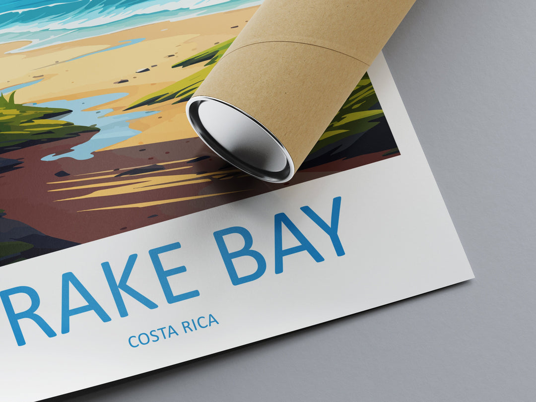 Drake Bay Travel Print Wall Art Drake Bay Wall Hanging Home Décor Drake Bay Gift Art Lovers Wall Art Costa Rica Art Wall Art Gift