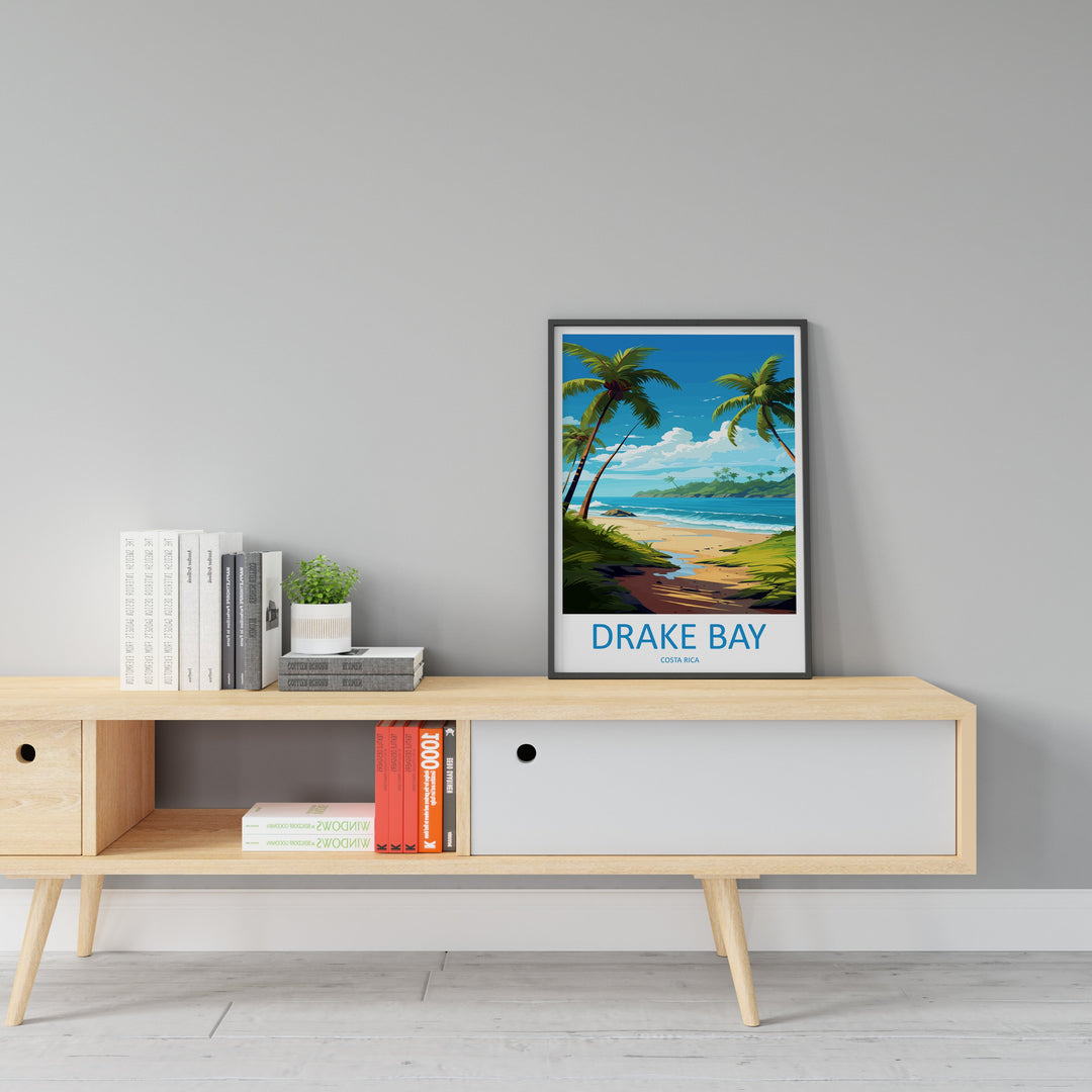 Drake Bay Travel Print Wall Art Drake Bay Wall Hanging Home Décor Drake Bay Gift Art Lovers Wall Art Costa Rica Art Wall Art Gift