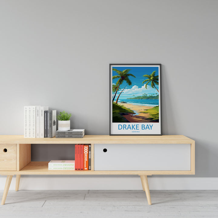 Drake Bay Travel Print Wall Art Drake Bay Wall Hanging Home Décor Drake Bay Gift Art Lovers Wall Art Costa Rica Art Wall Art Gift