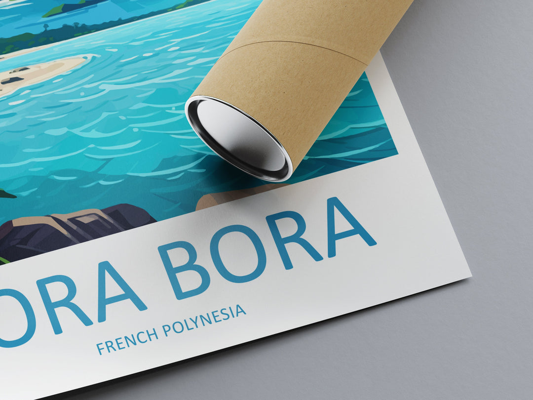 Bora Bora Travel Print Wall Art Bora Bora Wall Hanging Home Décor Bora Bora Gift Art Lovers French Polynesia Art Lover Gift Bora Bora Gift