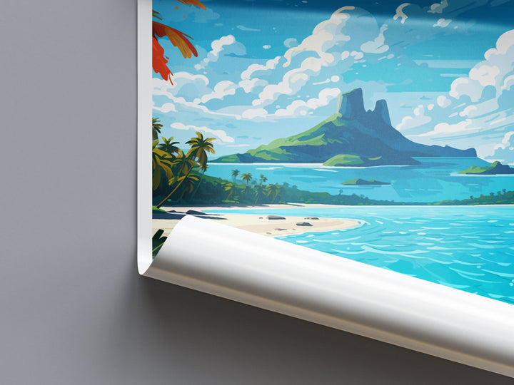 Bora Bora Travel Print Wall Art Bora Bora Wall Hanging Home Décor Bora Bora Gift Art Lovers French Polynesia Art Lover Gift Bora Bora Gift
