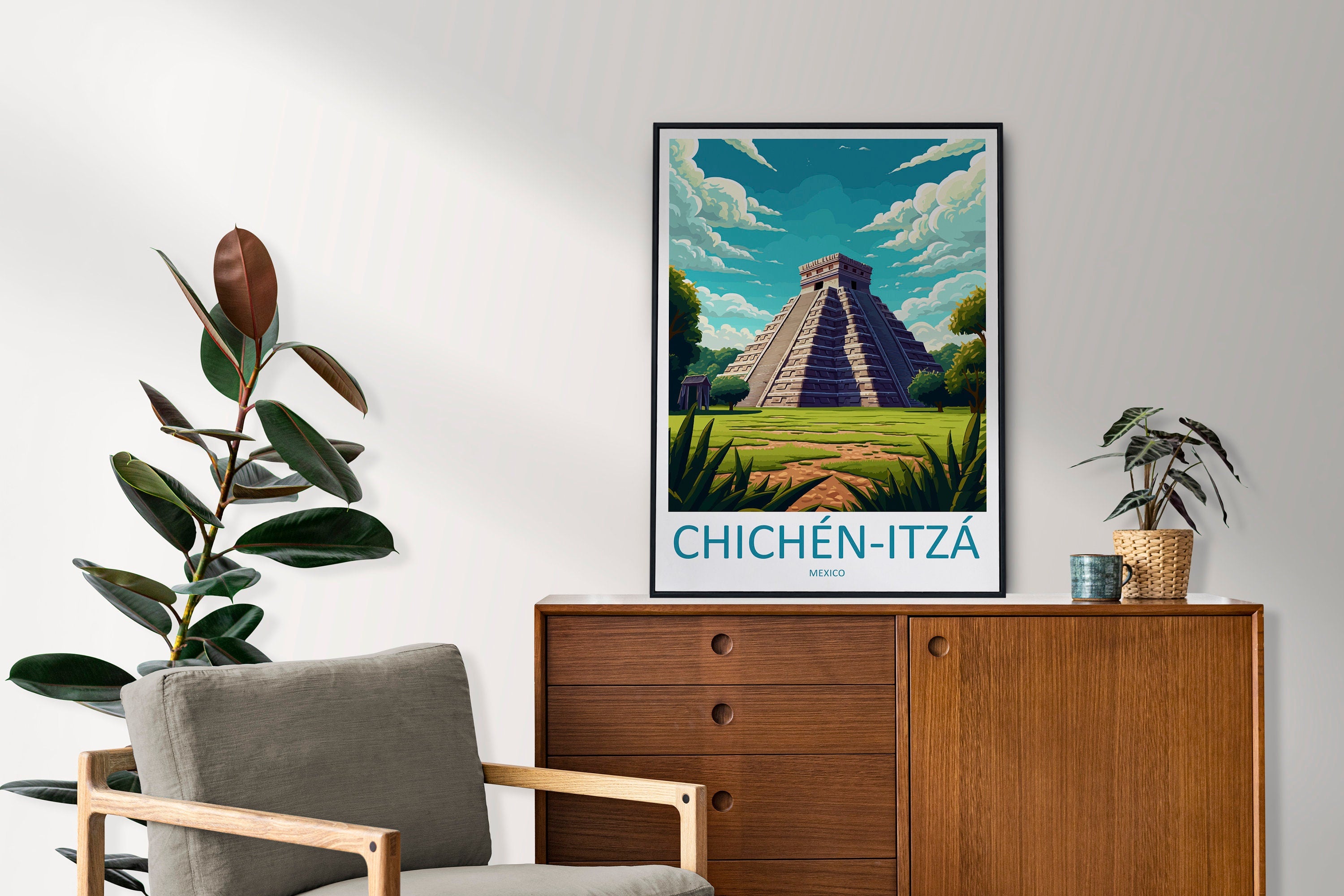 Chichen Itza Travel Print