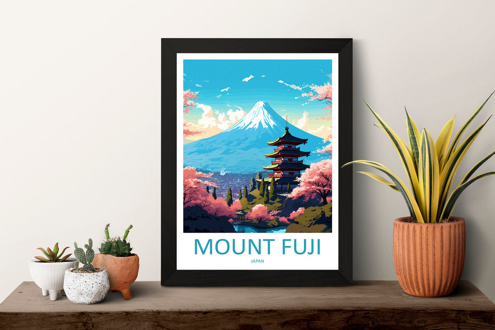 Mount Fuji Travel Print Wall Art Mount Fuji Wall Hanging Home Décor Mount Fuji Gift Art Lovers Art Lover Gift Japan Travel Gift