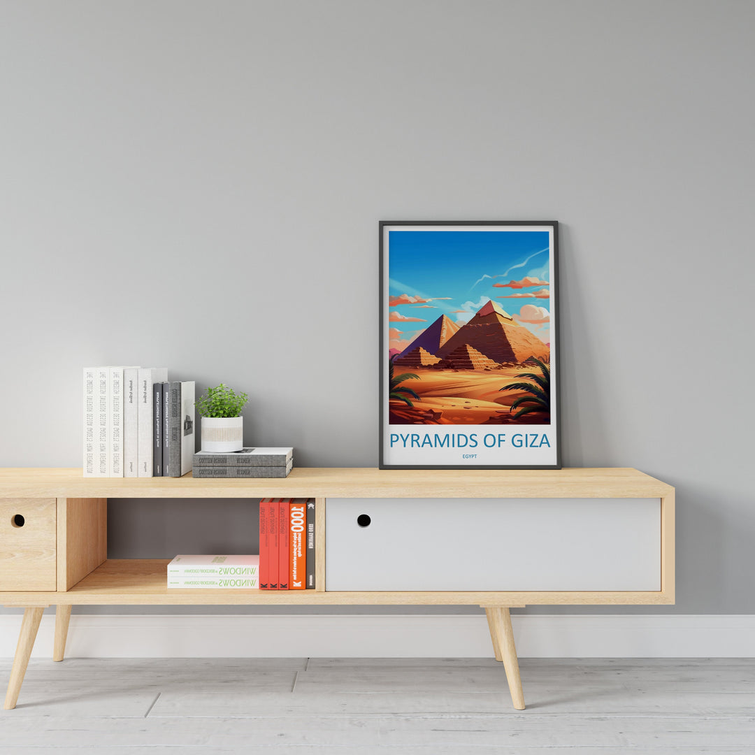 Cairo Travel Print Wall Art Cairo Egypt Wall Hanging Home Decoration Cairo Gift Art Lovers Wall Art Print Cairo Great Pyramids Of Giza