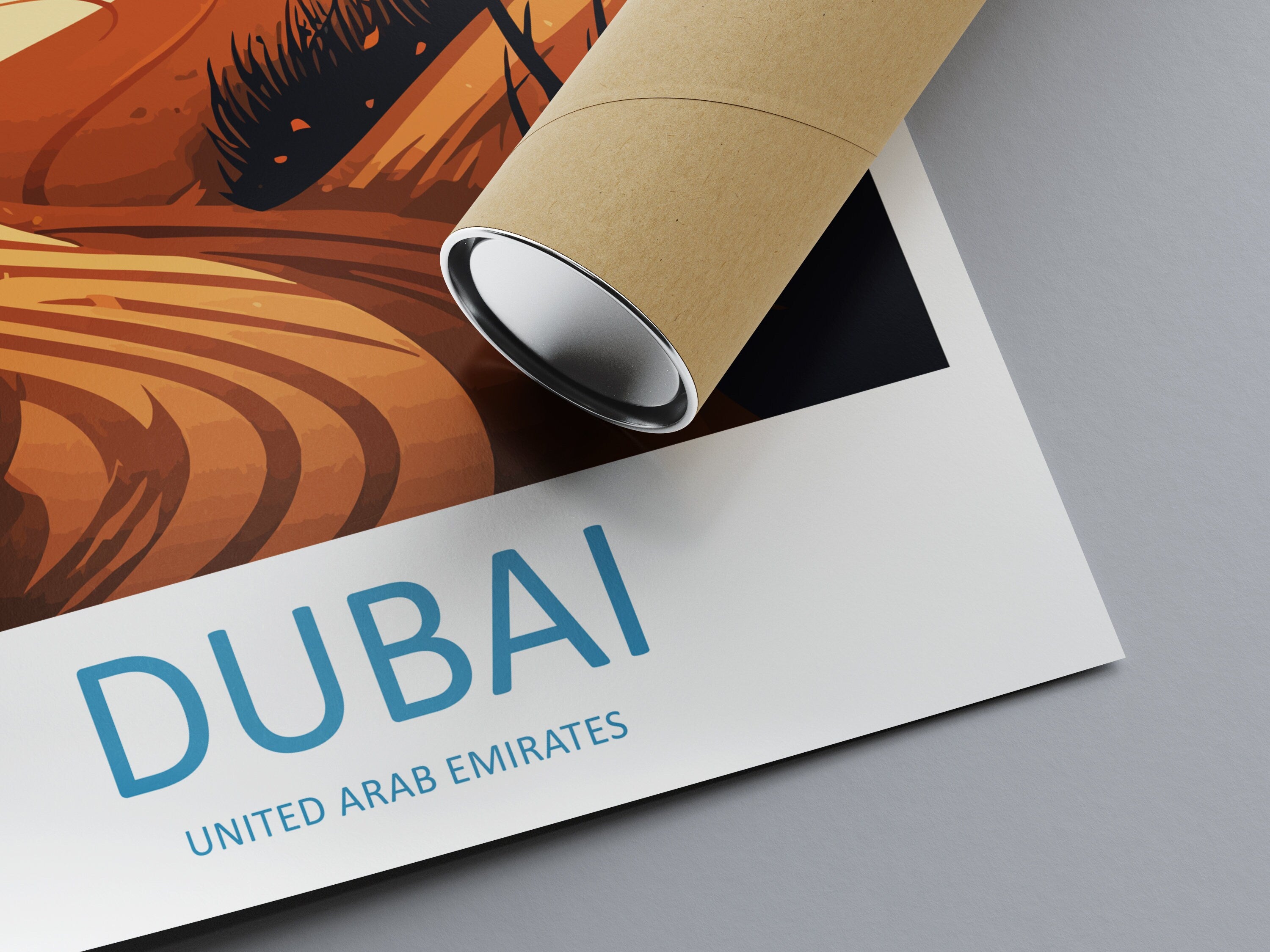 Dubai Travel Print Wall Art Dubai Wall Hanging Home Décor Dubai Gift Art Lovers Wall Art United States Emirates Travel Print Dubai Wall Art