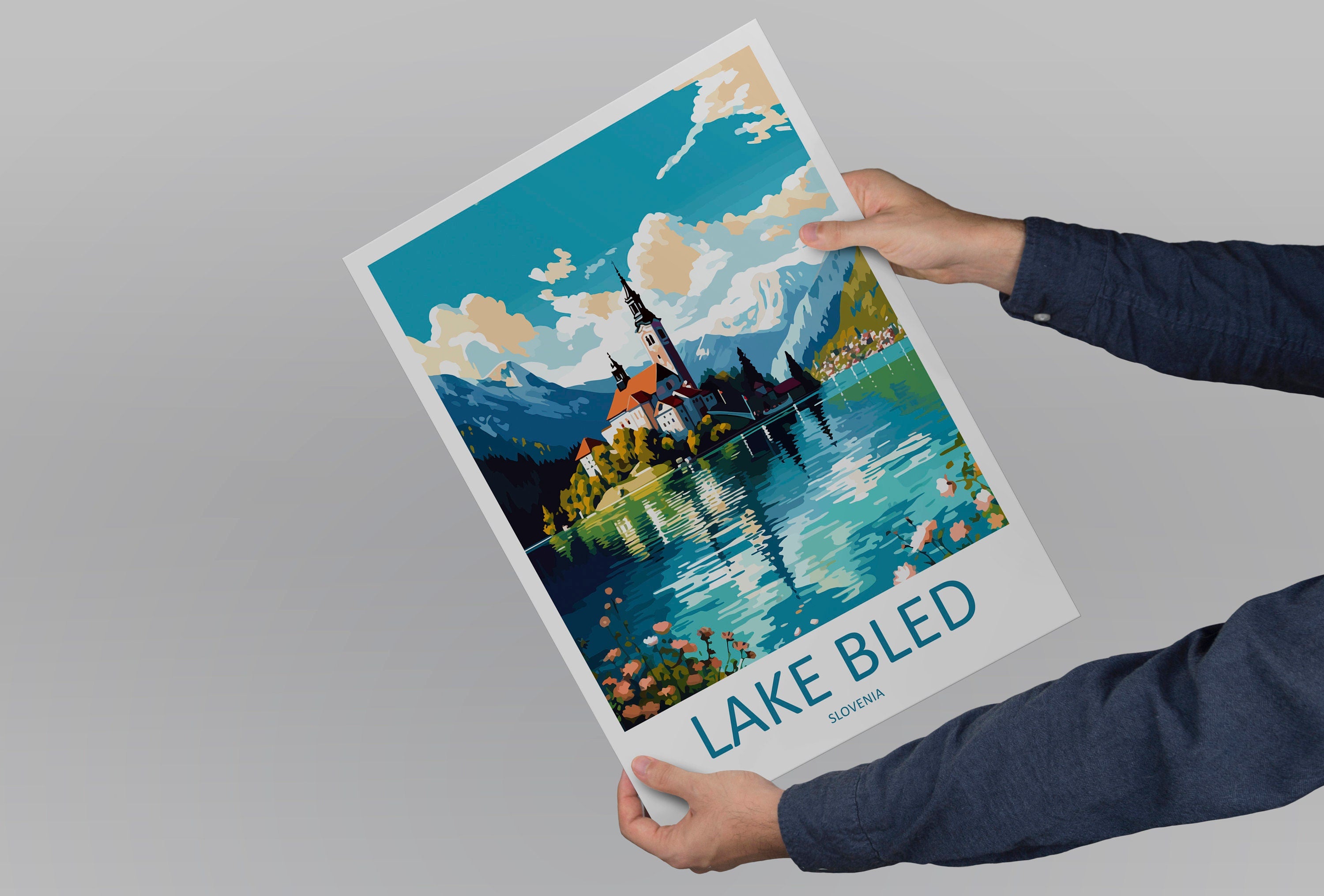 Lake Bled Travel Print