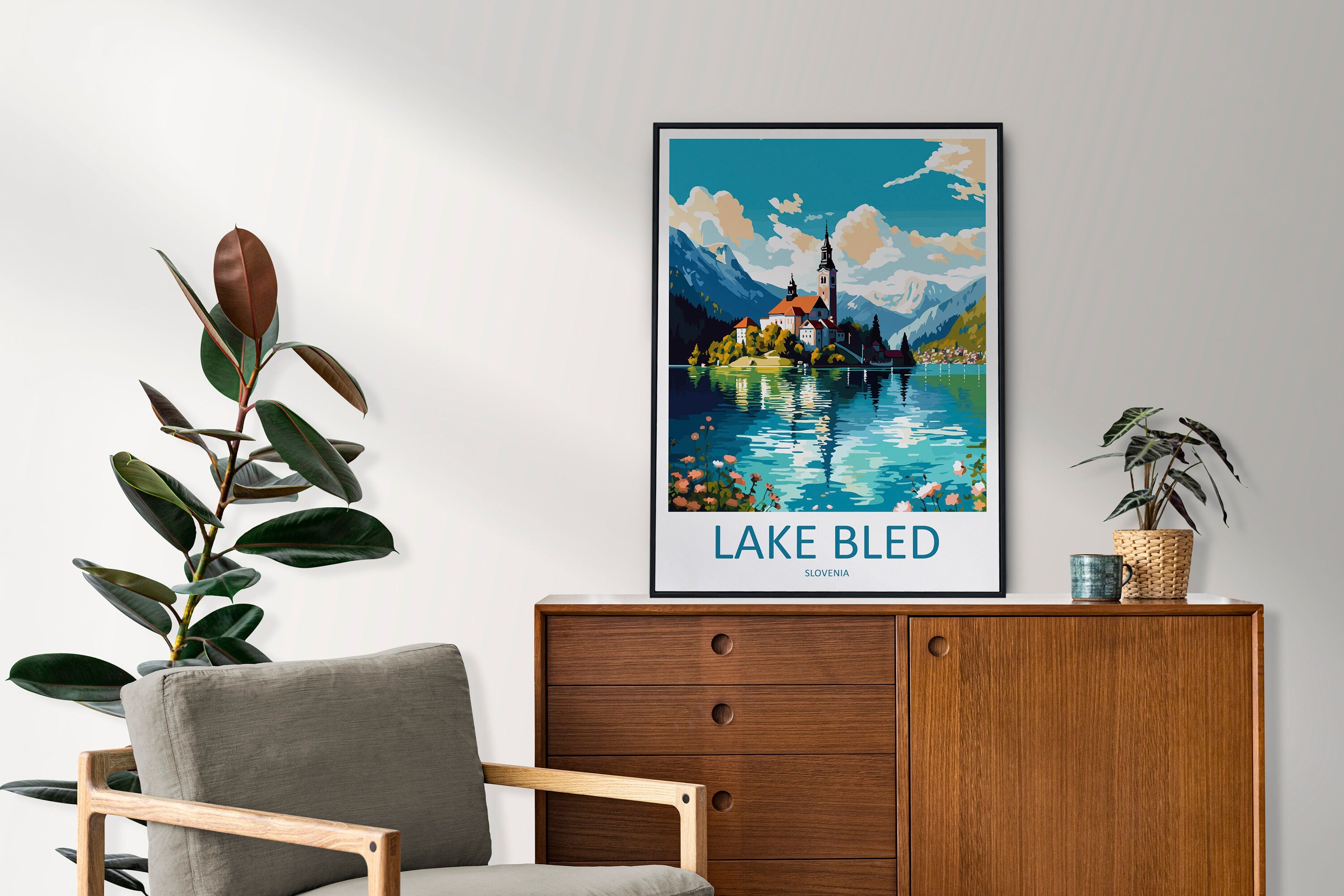 Lake Bled Travel Print