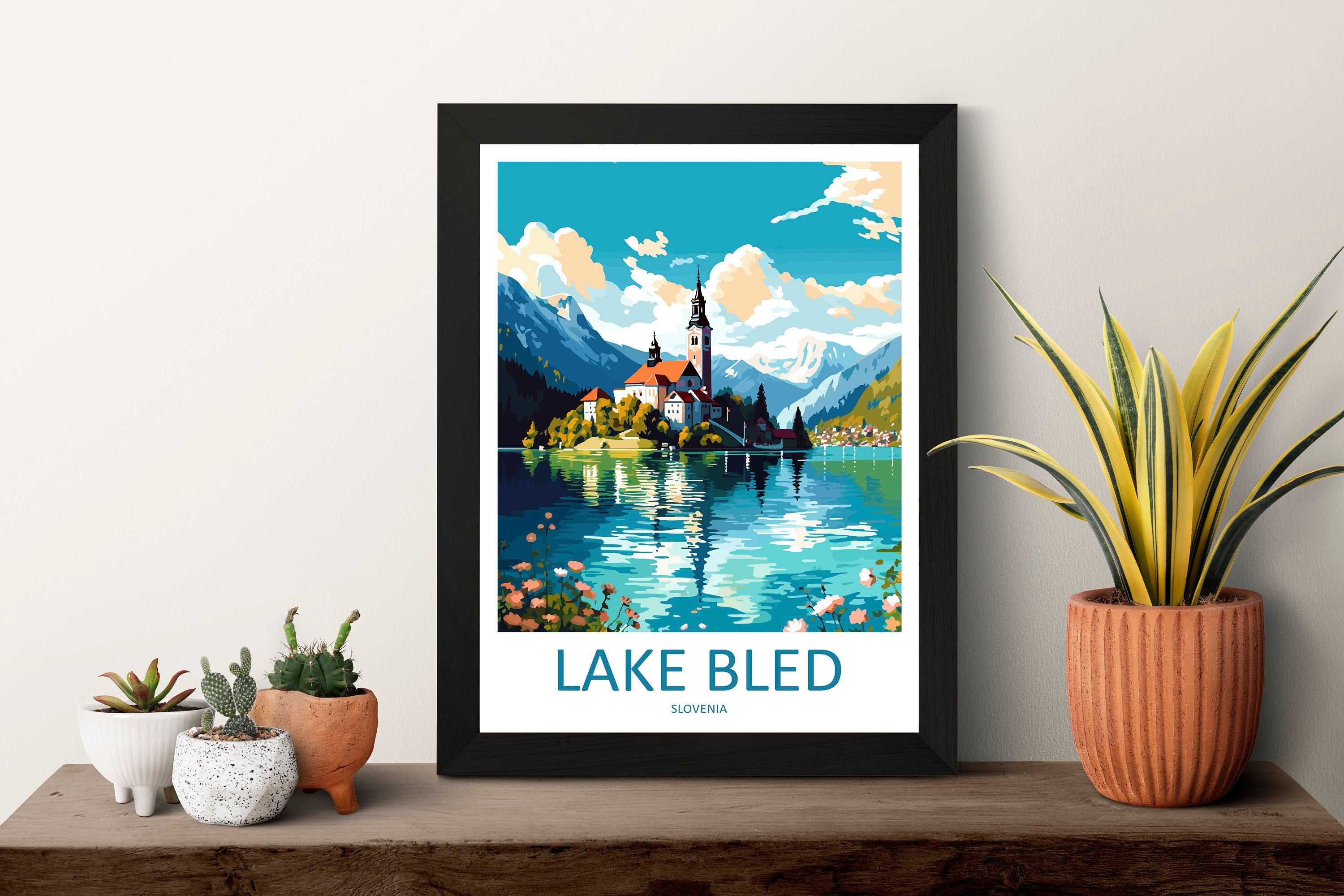 Lake Bled Travel Print