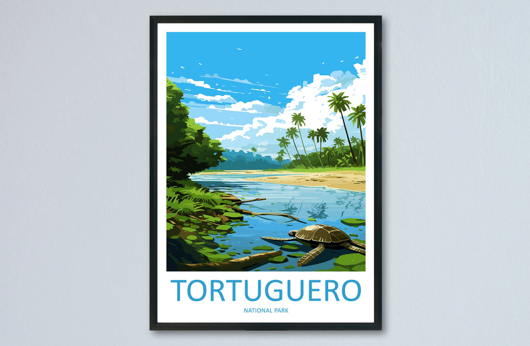 Tortuguero National Park Travel Print Wall Art Tortuguero Wall Hanging Home Décor Tortuguero Gift Art Lovers Wall Art Costa Rica Art