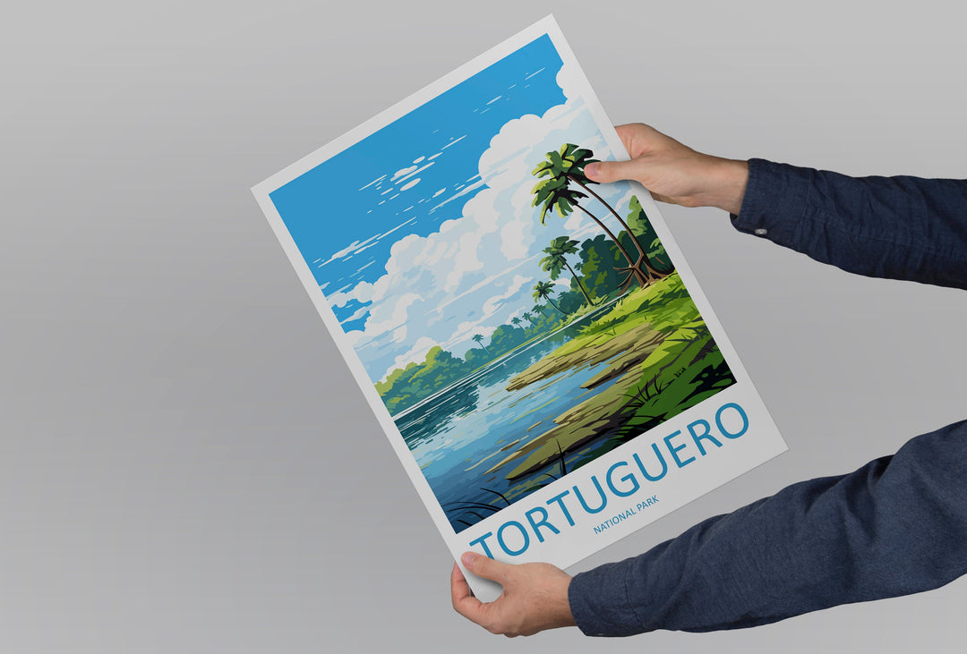 Tortuguero National Park Travel Print Wall Art Tortuguero Wall Hanging Home Décor Tortuguero Gift Art Lovers Wall Art Costa Rica Art