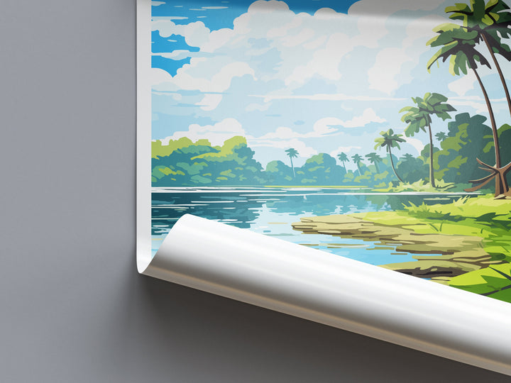 Tortuguero National Park Travel Print Wall Art Tortuguero Wall Hanging Home Décor Tortuguero Gift Art Lovers Wall Art Costa Rica Art
