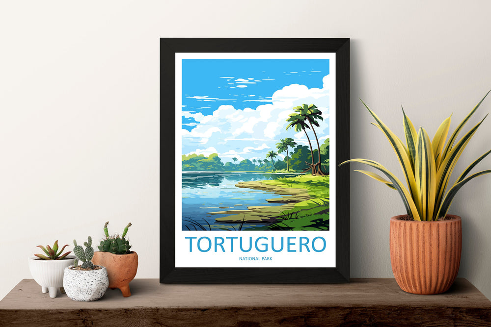 Tortuguero National Park Travel Print Wall Art Tortuguero Wall Hanging Home Décor Tortuguero Gift Art Lovers Wall Art Costa Rica Art