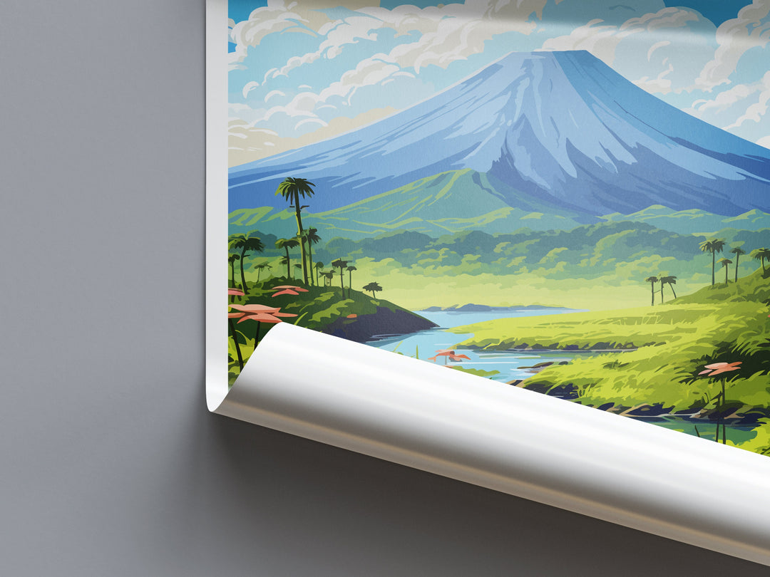 Tenorio Volcano National Park Travel Print Wall Art Tenorio Volcano Wall Hanging Home Décor Tenorio Volcano Gift Art Lovers Costa Rica Art