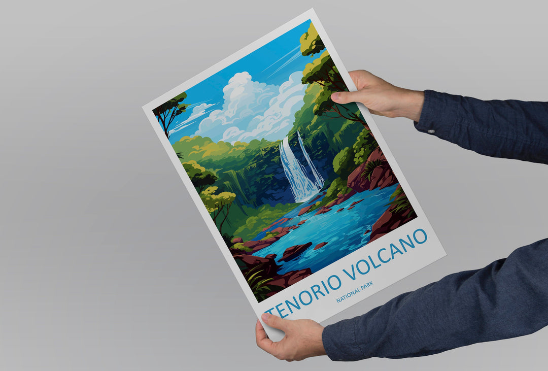 Tenorio Volcano National Park Travel Print Wall Art Tenorio Volcano Wall Hanging Home Décor Tenorio Volcano Gift Art Lovers Costa Rica Art