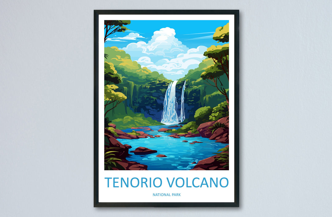 Tenorio Volcano National Park Travel Print Wall Art Tenorio Volcano Wall Hanging Home Décor Tenorio Volcano Gift Art Lovers Costa Rica Art